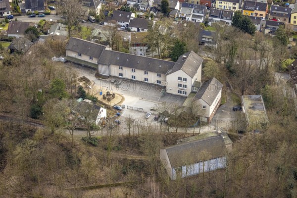 Aerial view, Jakob-Muth School, Kettwig, Essen, Ruhr area, North Rhine-Westphalia, Germany, Am Bögelsknappen, DE, Europe, special school, aerial view, aerial photography, aerial photography, school for educational support, overview, bird's-eye view, overview