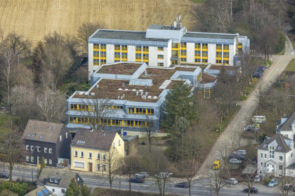 Aerial photograph, BEW - Bildungszentrum für die Ver- und Entsorgungswirtschaft gGmbH, Essen-Heidhausen, Essen, Ruhr area, North Rhine-Westphalia, Germany, educational institute, DE, Europe, aerial photograph, aerial photography, aerial photography, overview, bird's-eye view, bird's-eye view, overview