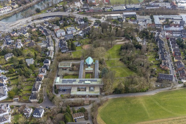Aerial view, Kardinal-Hengsbach-Haus, Werden, Essen, Ruhr area, North Rhine-Westphalia, Germany, Bischöfliches Tagungszentrum, DE, Dahler Höhe, Europe, congress centre, aerial view, aerial photography, aerial photography, overview, events, venue, event centre, bird's eye view, birds-eyes view, overview