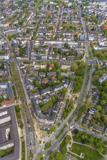 Aerial view, residential area and construction site Zweigertstraße, Essen-Rüttenscheid, Essen, Ruhr area, North Rhine-Westphalia, Germany, construction work, construction area, construction site, building plots, construction project, construction site, DE, Europe, property tax, real estate, aerial view, aerial photography, aerial photography, overview, bird's eye view, residential complex, living and living, residential area, residential buildings, residential quality, residential neighbourhood, housing estate, birds-eyes view, overview