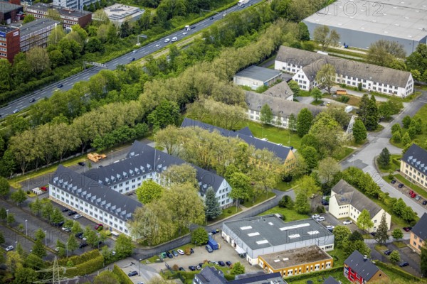 Aerial photo, Turkish Consulate General Essen, Essen-Kray, Essen, Ruhr area, North Rhine-Westphalia, Germany, authority, DE, Europe, consulate, aerial photo, aerial photography, aerial photography, overview, bird's-eye view, overview