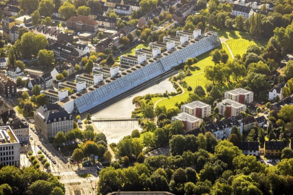 Aerial view, science park in the Ückendorf district of Gelsenkirchen, Ruhr area, North Rhine-Westphalia, Germany