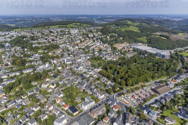 Aerial view, local view in the district Voerde in Ennepetal, Ruhr area, North Rhine-Westphalia, Germany, DE, Ennepetal, Europe, property tax, real estate, aerial view, aerial photography, aerial photography, overview, bird's-eye view, housing estate, living and living, residential area, residential buildings, quality of living, residential neighbourhood, housing estate, birds-eyes view, overview