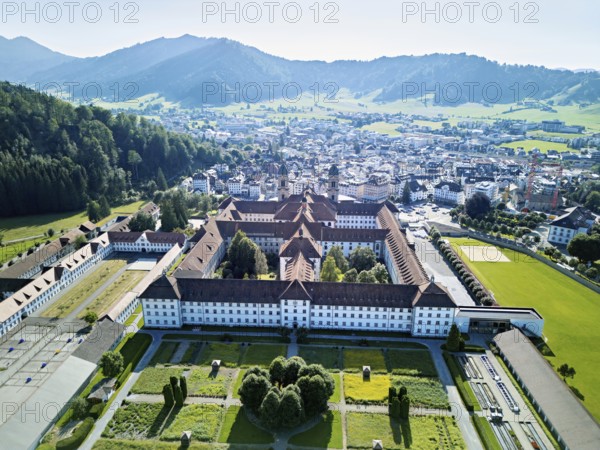 Benedictine abbey, monastery, place of pilgrimage, Einsiedeln, Canton Schwyz, Switzerland