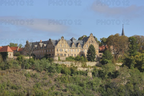 Neo-Renaissance castle, castle, Vitzenburg, Querfurt, Saxony-Anhalt, Germany