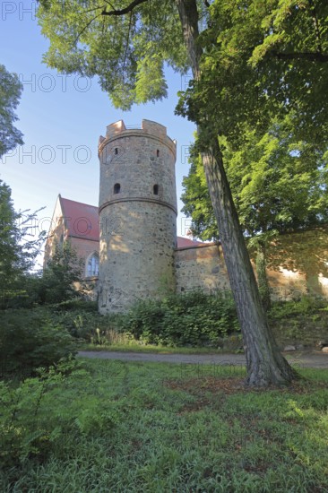 Copernicus Observatory and defence defence tower of the former town wall, Francisceum, Zerbst, Fläming, Saxony-Anhalt, Germany