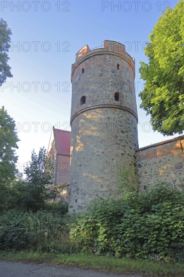 Copernicus Observatory and defence defence tower of the former town wall, Francisceum, Zerbst, Fläming, Saxony-Anhalt, Germany