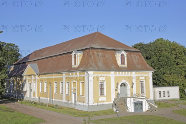 Baroque town hall, castle garden, Zerbst, Fläming, Saxony-Anhalt, Germany