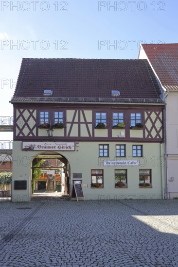 Inn, Brauner Deer, Calbe, Saxony-Anhalt, Germany