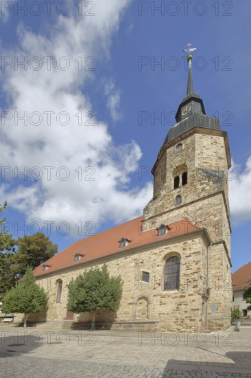 Baroque Protestant town church built in 1685, Bad Lauchstädt, Saxony-Anhalt, Germany