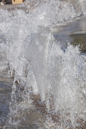 Water features at a fountain, Hanover, Lower Saxony, Germany