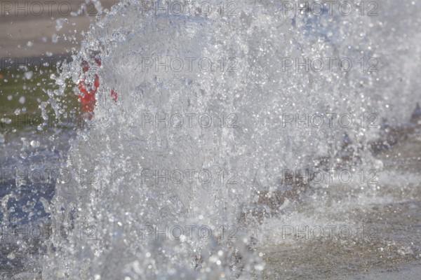 Water features at a fountain, Hanover, Lower Saxony, Germany