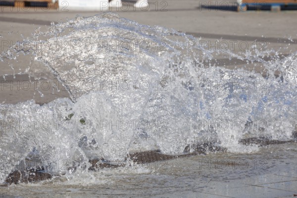 Water features at a fountain, Hanover, Lower Saxony, Germany