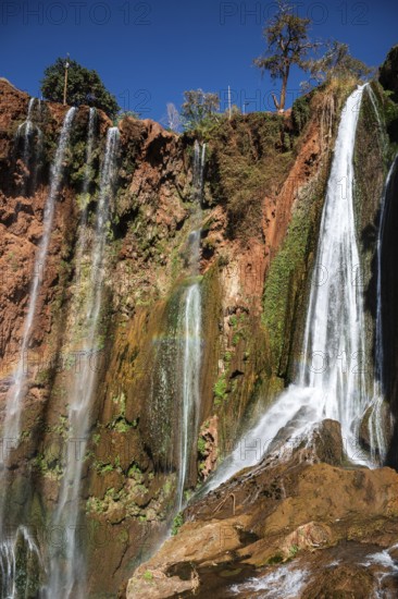 Beautifull cascades of waterfall Ouzoud in Morocco