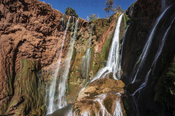 Beautifull cascades of waterfall Ouzoud in Morocco