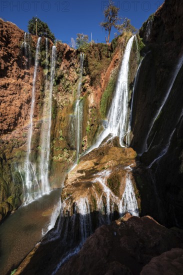 Beautifull cascades of waterfall Ouzoud in Morocco