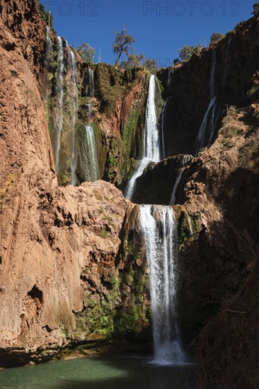 Beautifull cascades of waterfall Ouzoud in Morocco