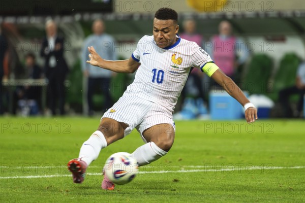 WROCLAW, POLAND - SEPTEMBER 5, 2025: Qualifications for FIFA 2026. Football match Ukraine vs France 0:2. Mbappe Kylian