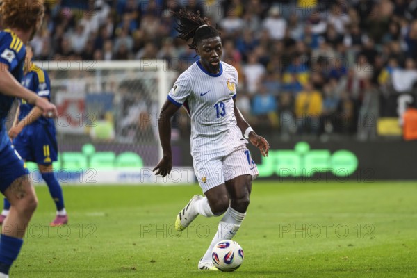 WROCLAW, POLAND - SEPTEMBER 5, 2025: Qualifications for FIFA 2026. Football match Ukraine vs France 0:2. Kone Manu