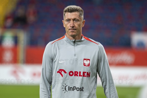 CHORZOW, POLAND - SEPTEMBER 7, 2025: Qualifications for FIFA 2026. Football match Poland vs Finland. Robert Lewandowski