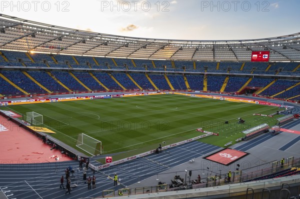 CHORZOW, POLAND - SEPTEMBER 7, 2025: Qualifications for FIFA 2026. Football match Poland vs Finland. Aerial view at the Silesian Stadium.)