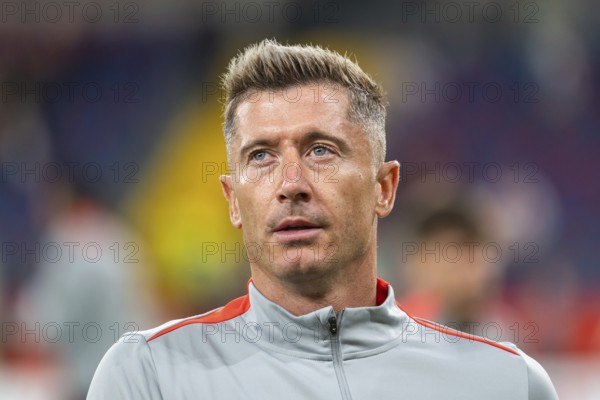 CHORZOW, POLAND - SEPTEMBER 7, 2025: Qualifications for FIFA 2026. Football match Poland vs Finland. Robert Lewandowski