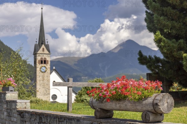 Sontg Vigeli Church, Sedrun, Grisons, Switzerland