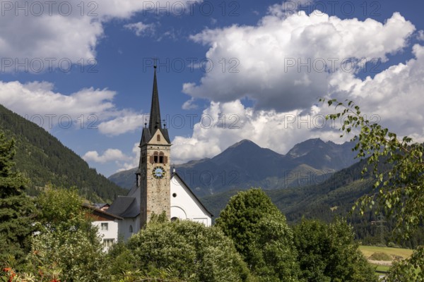 Sontg Vigeli Church, Sedrun, Grisons, Switzerland