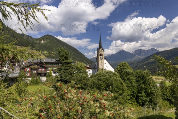 Sontg Vigeli Church, Sedrun, Grisons, Switzerland
