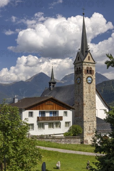 Sontg Vigeli Church, Sedrun, Grisons, Switzerland