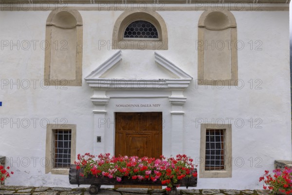 Caplutta Nossa Dunna de la Naiv, chapel Sta. Maria zum Schnee, Zarcuns, Sedrun, Tujetsch, Surselva, Graubünden, Switzerland