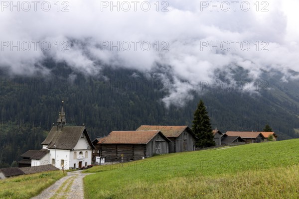 Caplutta Nossa Dunna de la Naiv, chapel Sta. Maria zum Schnee, Zarcuns, Sedrun, Tujetsch, Surselva, Graubünden, Switzerland