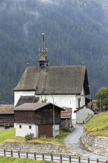 Caplutta Nossa Dunna de la Naiv, chapel Sta. Maria zum Schnee, Zarcuns, Sedrun, Tujetsch, Surselva, Graubünden, Switzerland