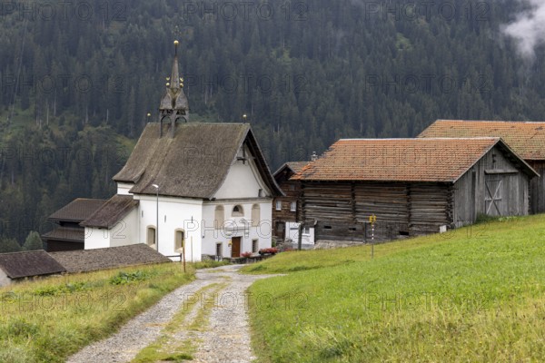 Caplutta Nossa Dunna de la Naiv, chapel Sta. Maria zum Schnee, Zarcuns, Sedrun, Tujetsch, Surselva, Graubünden, Switzerland