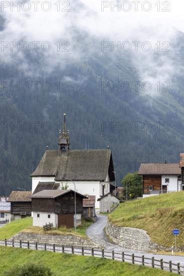 Caplutta Nossa Dunna de la Naiv, chapel Sta. Maria zum Schnee, Zarcuns, Sedrun, Tujetsch, Surselva, Graubünden, Switzerland