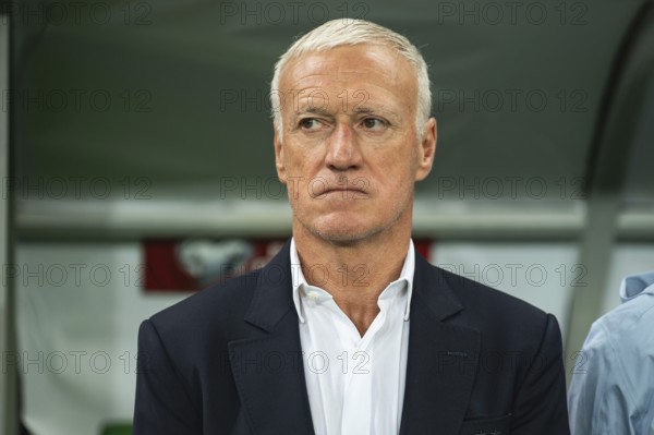 WROCLAW, POLAND - SEPTEMBER 5, 2025: Qualifications for FIFA 2026. Football match Ukraine vs France 0:2. Didiera Deschamps head coach of France