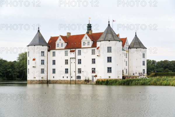 Glücksburg Castle, residential castle, moated castle with museum, Renaissance architecture, Glücksburg, Germany