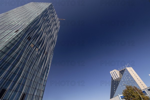 Estrel Tower, under construction, Sonnenallee, Berlin, Neukölln, Germany, 11.09.2025 < english> Estrel Tower, under construction, September 11, 2025