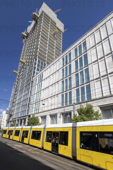 Commerz Real Tower, construction site, Alexanderplatz, Mitte, Berlin, Germany, 11.09.2025 < english> Commerz Real Tower, construction site, September 11, 2025