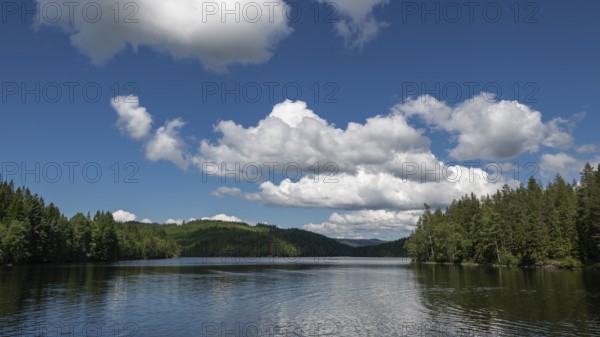 Lonely lake in the forest, near Eidsvoll, Norway