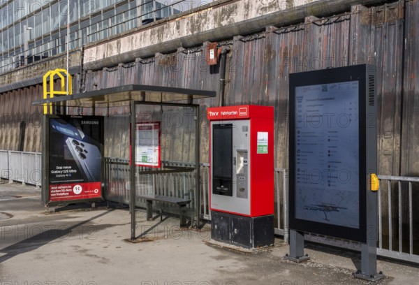 Hvv ferry station at Dockland, fishing harbour, Hamburg, Germany