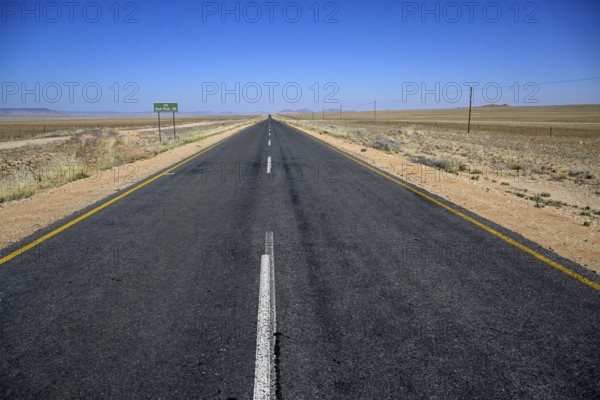 Road sign on the C13 near Aus, Karas Region, Namibia
