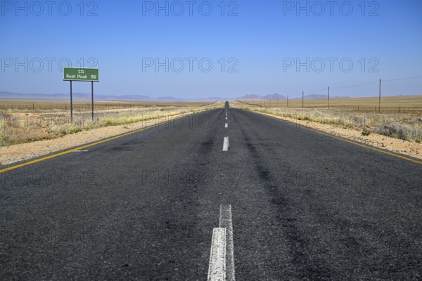 Road sign on the C13 near Aus, Karas Region, Namibia