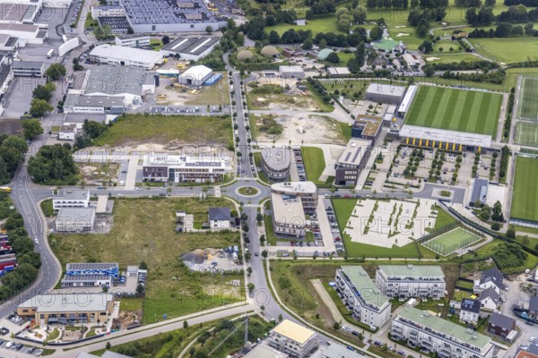 Aerial photo, Brackeler Feld, Hohenbuschei, Borussia Dortmund training ground, Brackel, Dortmund, Ruhr area, North Rhine-Westphalia, Germany, DE, Europe, birds-eyes view, aerial view, aerial photography, aerial photography, overview, overview, bird's eye view