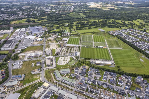 Aerial photo, Brackeler Feld, Hohenbuschei, Borussia Dortmund training ground, Brackel, Dortmund, Ruhr area, North Rhine-Westphalia, Germany, DE, Europe, birds-eyes view, aerial view, aerial photography, aerial photography, overview, overview, bird's eye view