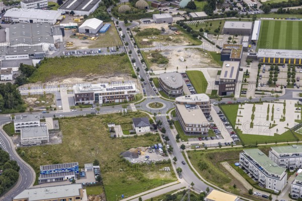 Aerial photo, Brackeler Feld, Hohenbuschei, Borussia Dortmund training ground, Brackel, Dortmund, Ruhr area, North Rhine-Westphalia, Germany, DE, Europe, birds-eyes view, aerial view, aerial photography, aerial photography, overview, overview, bird's eye view