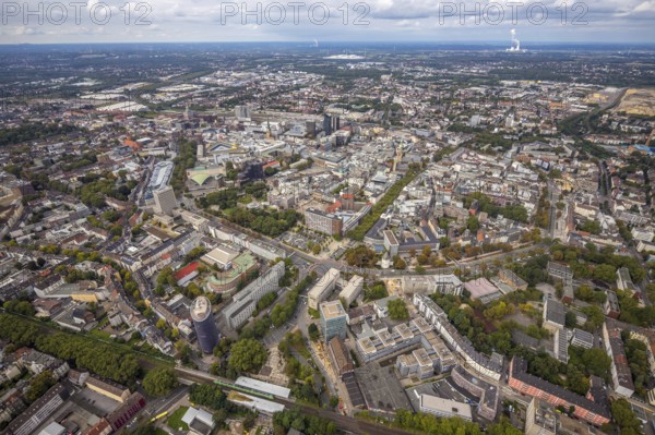 Aerial view, Wallring of the city in Dortmund, Ruhr area, North Rhine-Westphalia, Germany, City, DE, Dortmund, Europe, city centre, aerial view, aerial photography, aerial photography, townscape, city area, city centre, overview, bird's eye view, Wallstraßen, birds-eyes view, overview