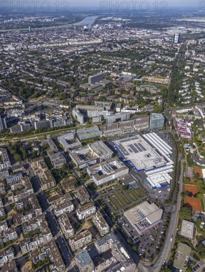 Aerial view of the future METRO Campus in Düsseldorf Flingern at METROstraße 1, Flingern, Düsseldorf, Rhineland, North Rhine-Westphalia, Germany