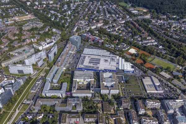 Aerial view of the future METRO campus in Düsseldorf Flingern at METROstraße 1, Flingern, Düsseldorf, Rhineland, North Rhine-Westphalia, Germany, DE, Europe, aerial photograph, birds-eyes view, aerial photography, aerial photography, overview, bird's eye view