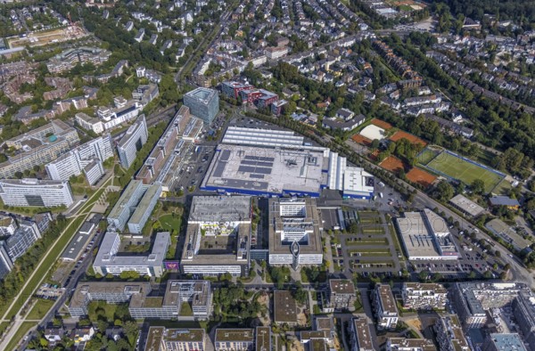 Aerial view of the future METRO campus in Düsseldorf Flingern at METROstraße 1, Flingern, Düsseldorf, Rhineland, North Rhine-Westphalia, Germany, DE, Europe, aerial photograph, birds-eyes view, aerial photography, aerial photography, overview, bird's eye view